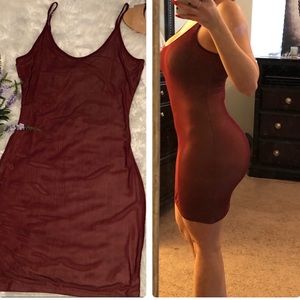 ‼️NEW‼️ Bear Dance Mini Dress - Burgundy